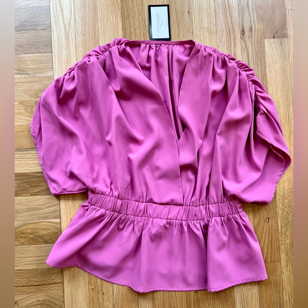 Pink Visionary Blouse, boutique, size large
